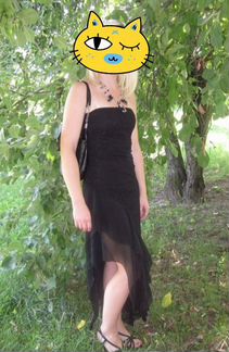 Вечернее кружевное платье бандо размер 40-42