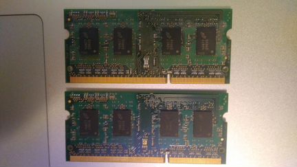 Kingston KVR16S11S8/4 - 2шт по 4gb для macbook pro