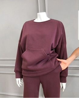 Oversize костюм на футере/флисе
