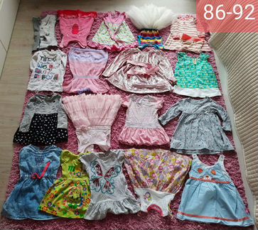 Платья для девочки 2-3 лет пакетом
