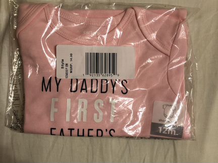 Боди на девочку Carter’s 12месяцев