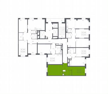1-к квартира, 43 м², 8/23 эт.