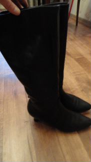 Сапоги кожаные