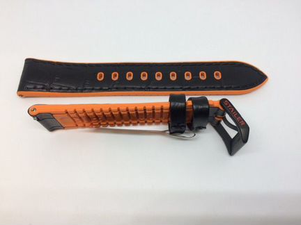 Ремень для часов Stailer Max Sport Black Orange 20