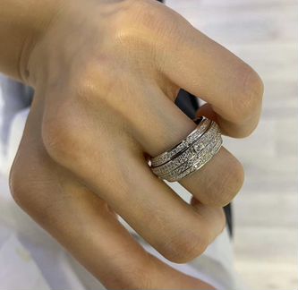 Кольцо механическое Piaget новое серебро