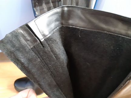 Сапоги кожаные демисезонные