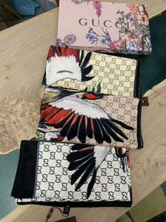 Платок Gucci журавль