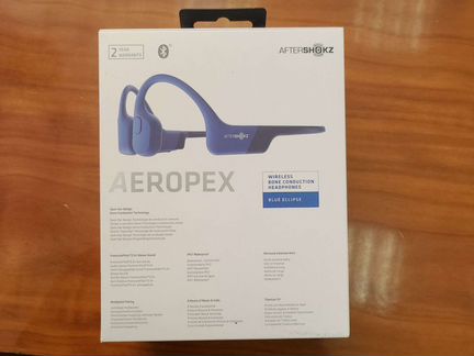 Беспроводные наушники AfterShokz Aeropex blue ecli