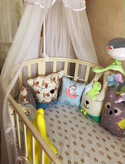 Бортики для детской кроватки