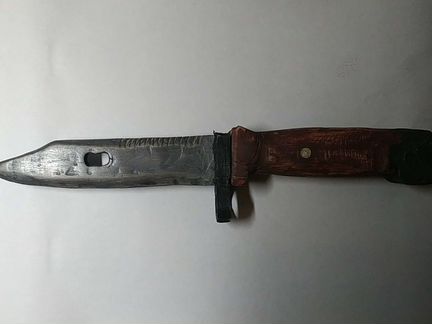 Деревянный макет армейского штык ножа 6 х 4(деревя