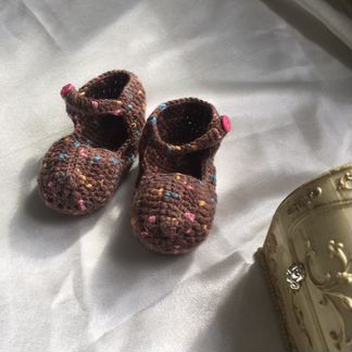 Туфельки-башмачки вязанные. Обмен на пряжу