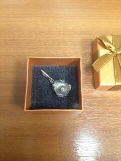 Золотой волосатик в серебре 925 пробы