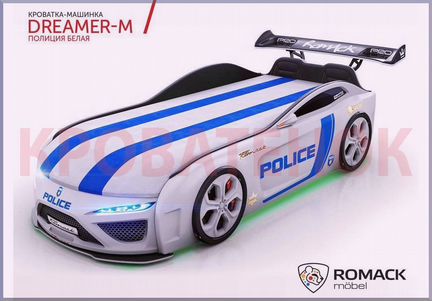 Детская кровать машина