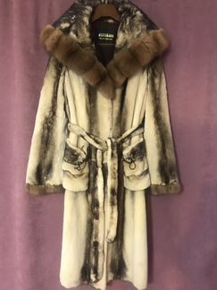 Норковая шуба+ песец