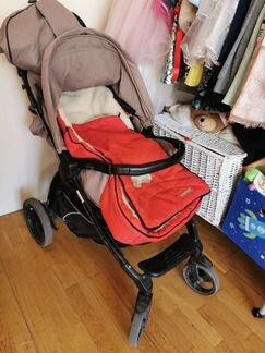 Коляска per perego book с зимним конвертом на овчи