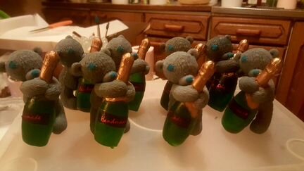 Формы для мыла Тедди в полотенце