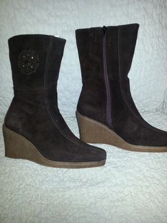 Полусапожки на танкетке. зима. новые