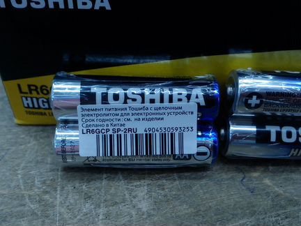 Алкалиновая батарейка Toshiba AA