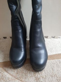 Сапоги кожаные