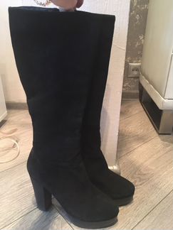 Сапоги замша