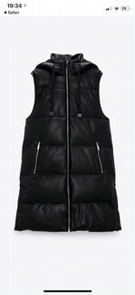 Жилетка Zara кожаная