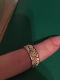 Серебряное кольцо эмаль