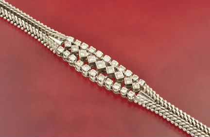 Браслет золото 585 пробы Бриллианты