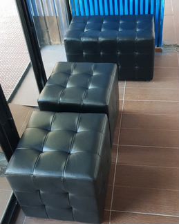 Банкетка новая с утяжкой разного цвета