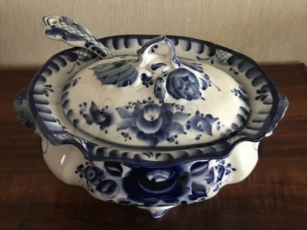 Гжель столовая посуда