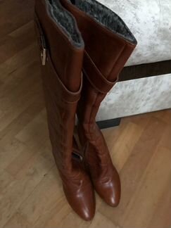 Сапоги Pollini, Италия, 38,5, зима, кожа