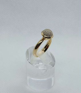 Золотое кольцо с бриллиантами 0,42 ct