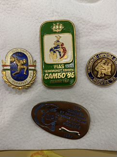 Значки, Чемпионат Европы, Самбо, Тяжелая атлетика