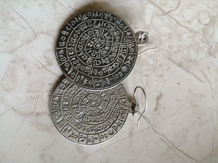 Серьги серебро