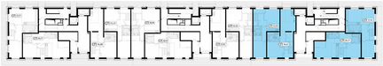 1-к квартира, 57 м², 1/45 эт.
