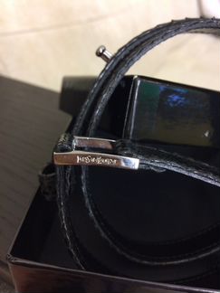 Ремень Yves Saint Laurent из питона, оригинал