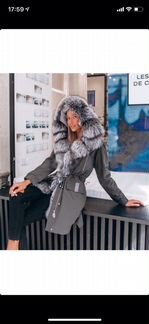 Парка с натуральным мехом