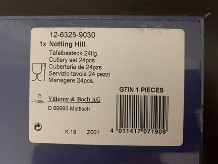 Notting Hill от Villeroy & Boch на 6 персон 24 пр