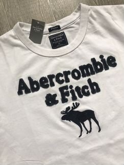 Abercrombie Fitch футболка белая муж, Новая