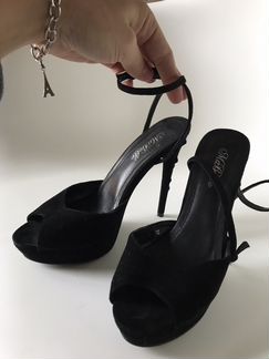 Чёрные босоножки натуральная кожа