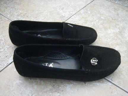 Мокасины черная замша, размер 38, фирмы Best. A