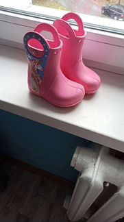 Детские резиновые сапоги crocs р-р 6