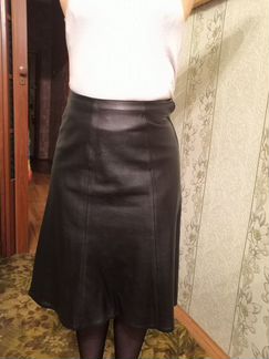 Юбка кожаная