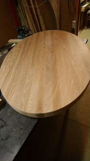 Столешницы овальная и круглая из массива ясеня