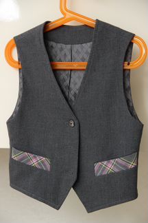 Школьная форма юбка с жилеткой