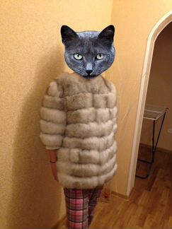 Поперечка песец Шуба (полушубок )