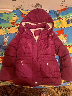 Зимняя куртка р.128 + штаны+ шапка-ушанка