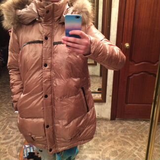 Пуховик бежевый Moncler