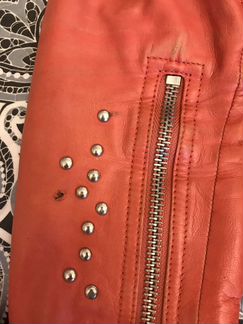 Куртка натур кожа + сумочка Guess оригинал