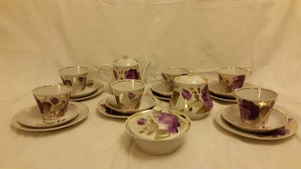 Сервиз чайный, СССР, завод Пролетарий, 21 предмет